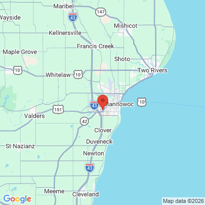 Map to  office in Manitowoc, WI