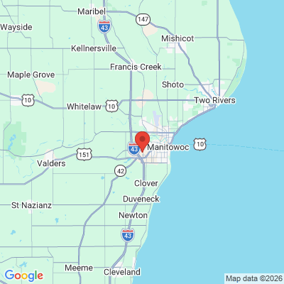 Map to  office in Manitowoc, WI