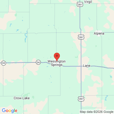 Map to  office in Wessington Springs, SD
