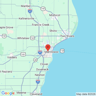 Map to  office in Manitowoc, WI