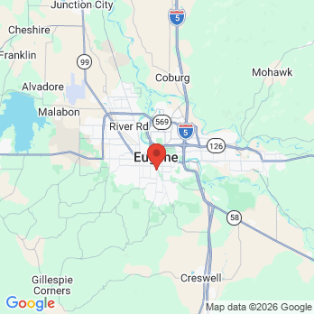 Map to Amazon Creek Dental office in Eugene, OR
