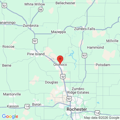 Map to  office in Oronoco, MN