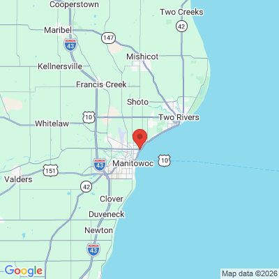 Map to  office in Manitowoc, WI