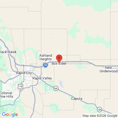 Map to  office in Box Elder, SD