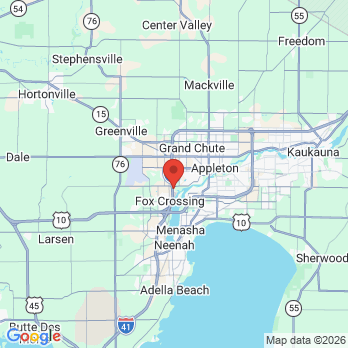Map to Valley Periodontics office in Appleton, WI