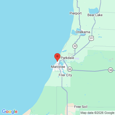 Map to  office in Manistee, MI