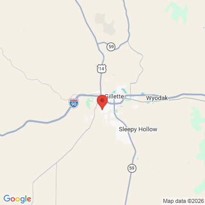 Map to  office in Gillette, WY