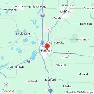 Map to  office in Faribault, MN