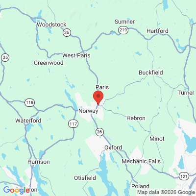 Map to  office in South Paris, ME