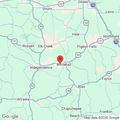 Map to  office in Whitehall, WI