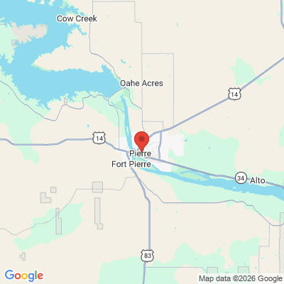 Map to  office in Pierre, SD