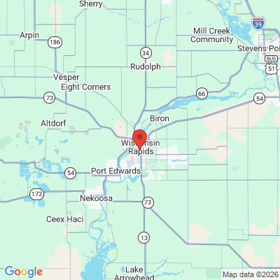 Map to  office in Wisconsin Rapids, WI