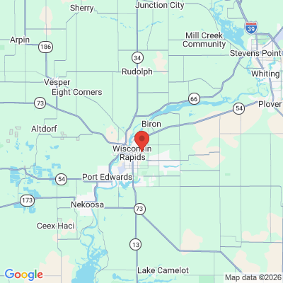 Map to  office in Wisconsin Rapids, WI
