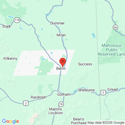 Map to  office in Berlin, NH
