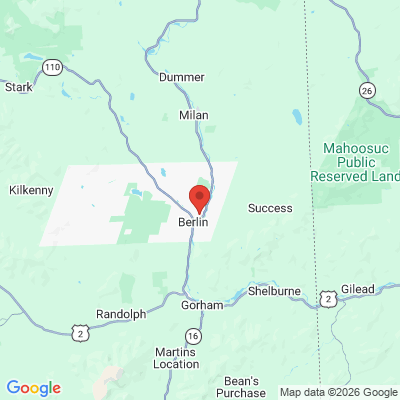 Map to  office in Berlin, NH