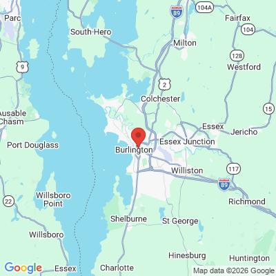 Map to  office in Burlington, VT