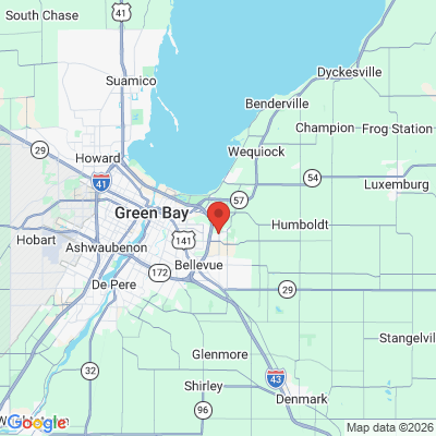 Map to  office in Bellevue, WI