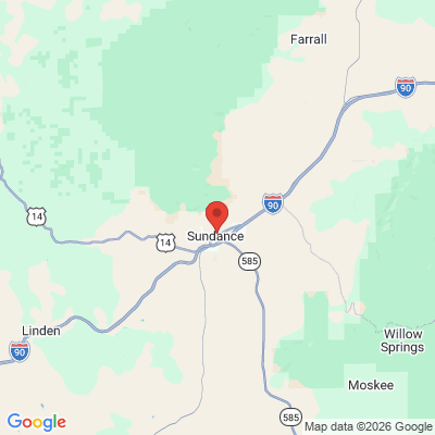 Map to  office in Sundance, WY