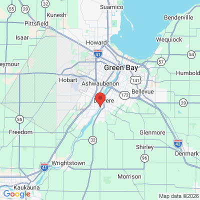 Map to  office in De Pere, WI