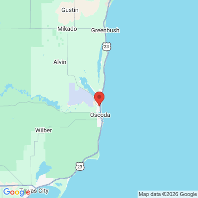 Map to  office in Oscoda, MI