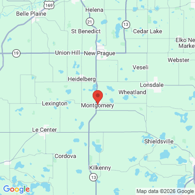 Map to  office in Montgomery, MN