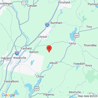 Map to  office in Albion, ME