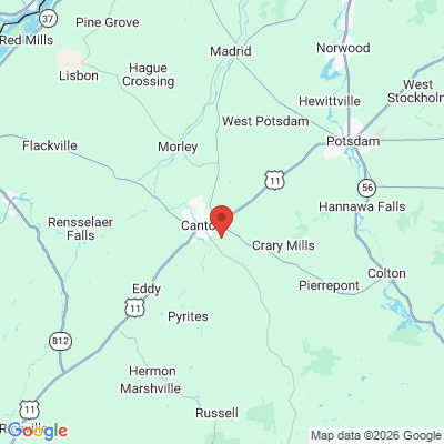 Map to  office in Canton, NY