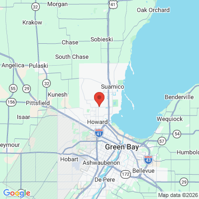 Map to  office in Suamico, WI