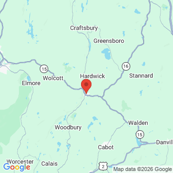 Map to Hardwick Dental Group office in Hardwick, VT