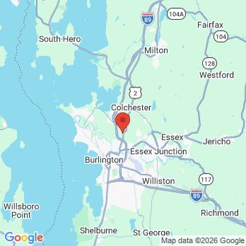Map to Sunny Hollow Dental office in Colchester, VT