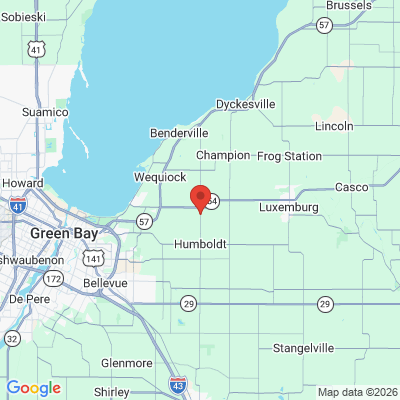 Map to  office in New Franken, WI