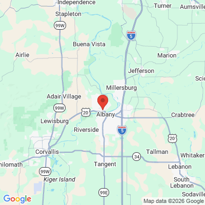 Map to  office in Albany, OR