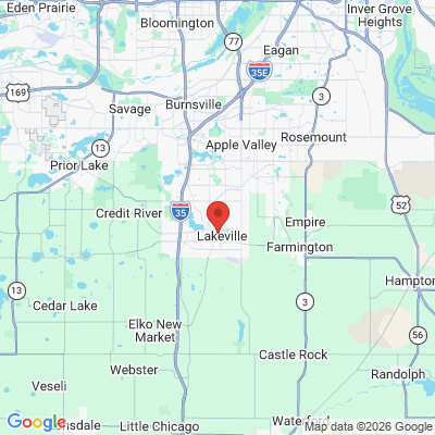Map to  office in Lakeville, MN