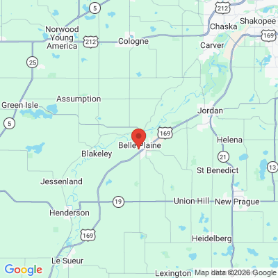 Map to  office in Belle Plaine, MN