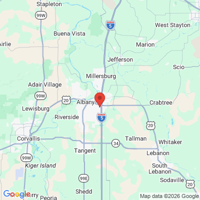 Map to  office in Albany, OR