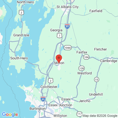Map to  office in Milton, VT