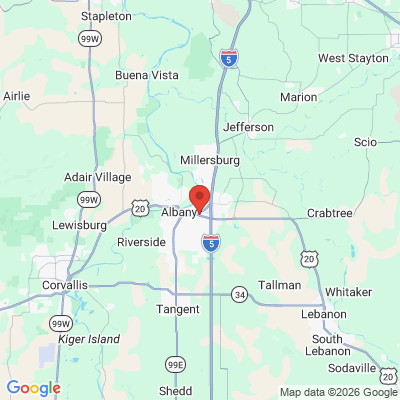 Map to  office in Albany, OR