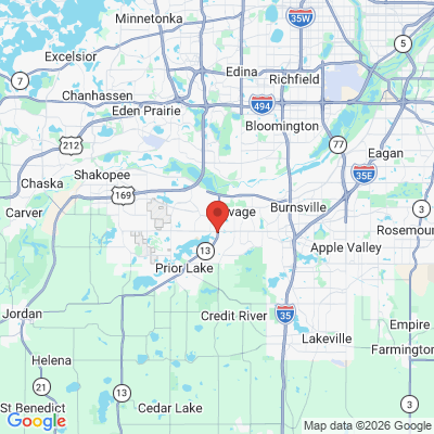 Map to  office in Prior Lake, MN