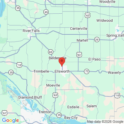 Map to  office in Ellsworth, WI
