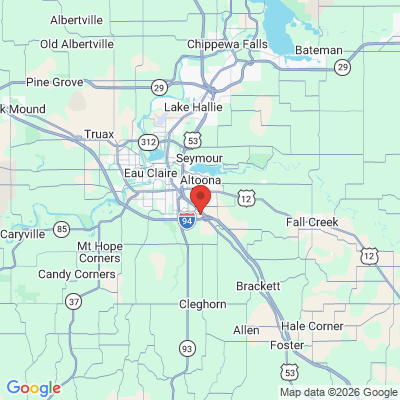 Map to  office in Eau Claire, WI