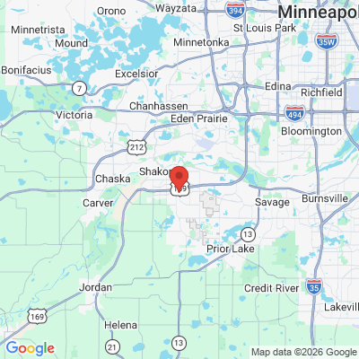 Map to  office in Shakopee, MN