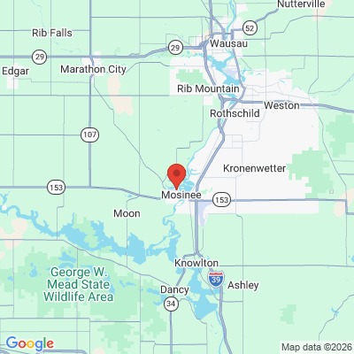 Map to  office in Mosinee, WI