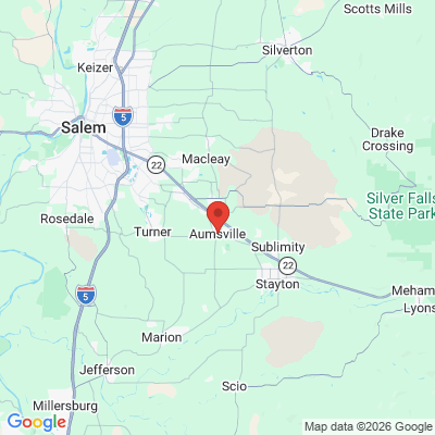 Map to  office in Aumsville, OR