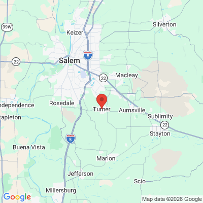 Map to  office in Turner, OR