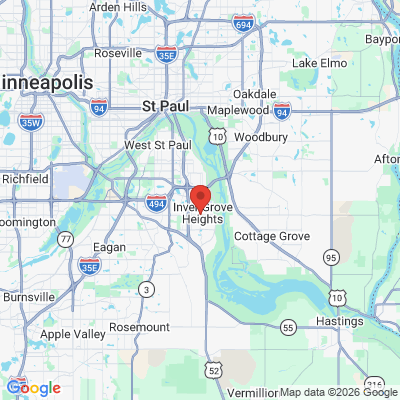 Map to  office in Inver Grove Heights, MN