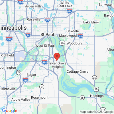 Map to  office in Inver Grove Heights, MN