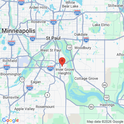 Map to  office in Inver Grove Heights, MN
