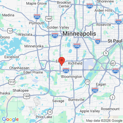 Map to  office in Edina, MN