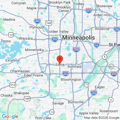 Map to  office in Edina, MN