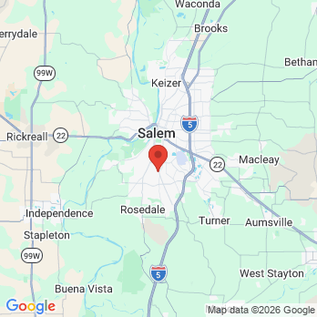 Map to Kristen Smith Family Dental Group office in Salem, OR